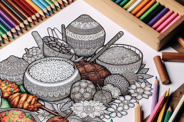 Mewarnai Gambar Makanan Tradisional Indonesia: Kreativitas dalam Berbagai